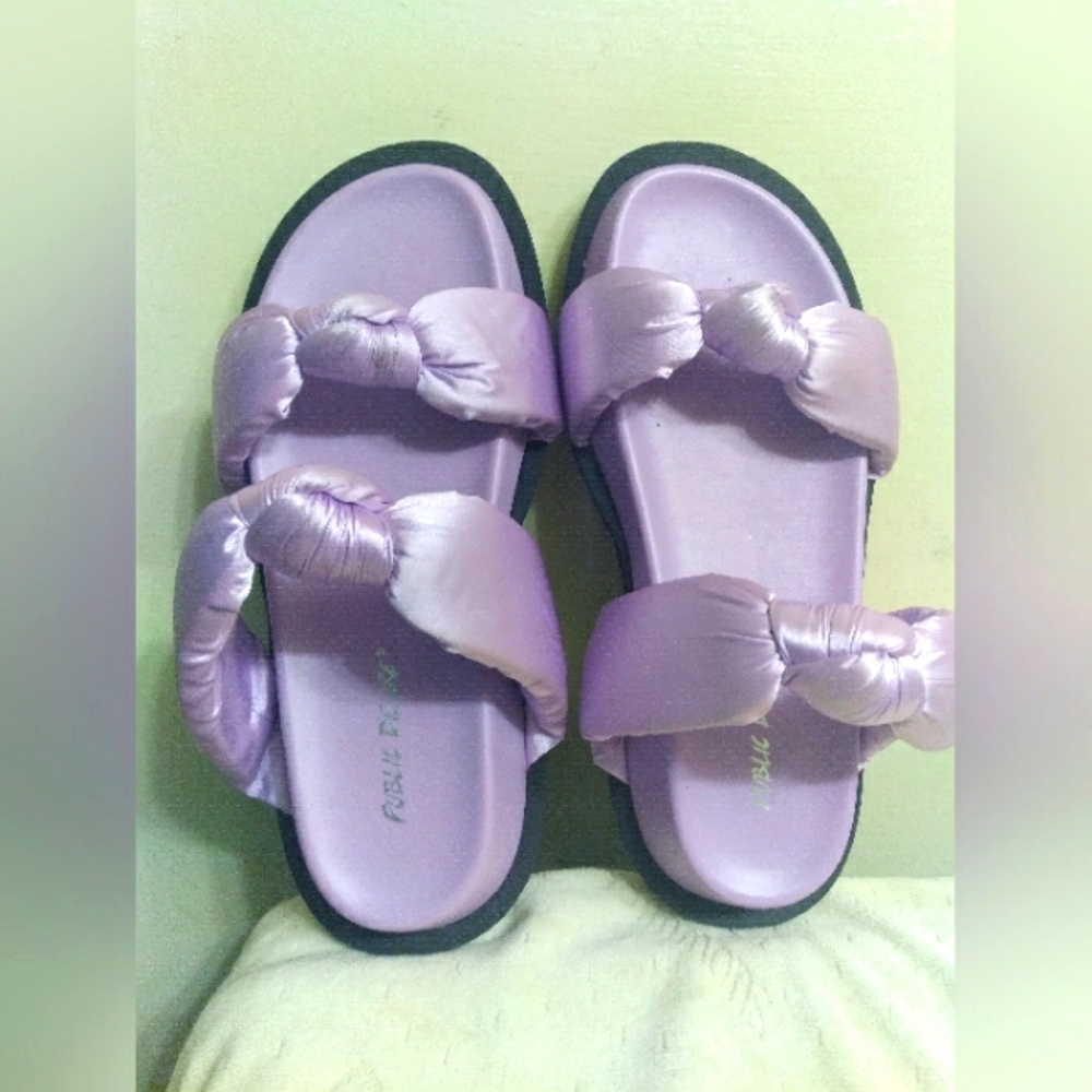 Women's PUBLIC DESIRE Purple Sandals SIZE 7, New But No Tags
